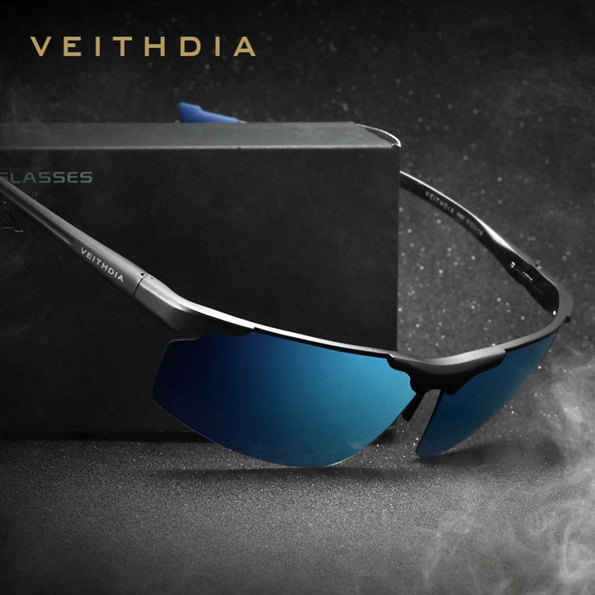 VEITHDIA - Lentes de Sol VEITHDIA - Polarizados - UV400 - Azul