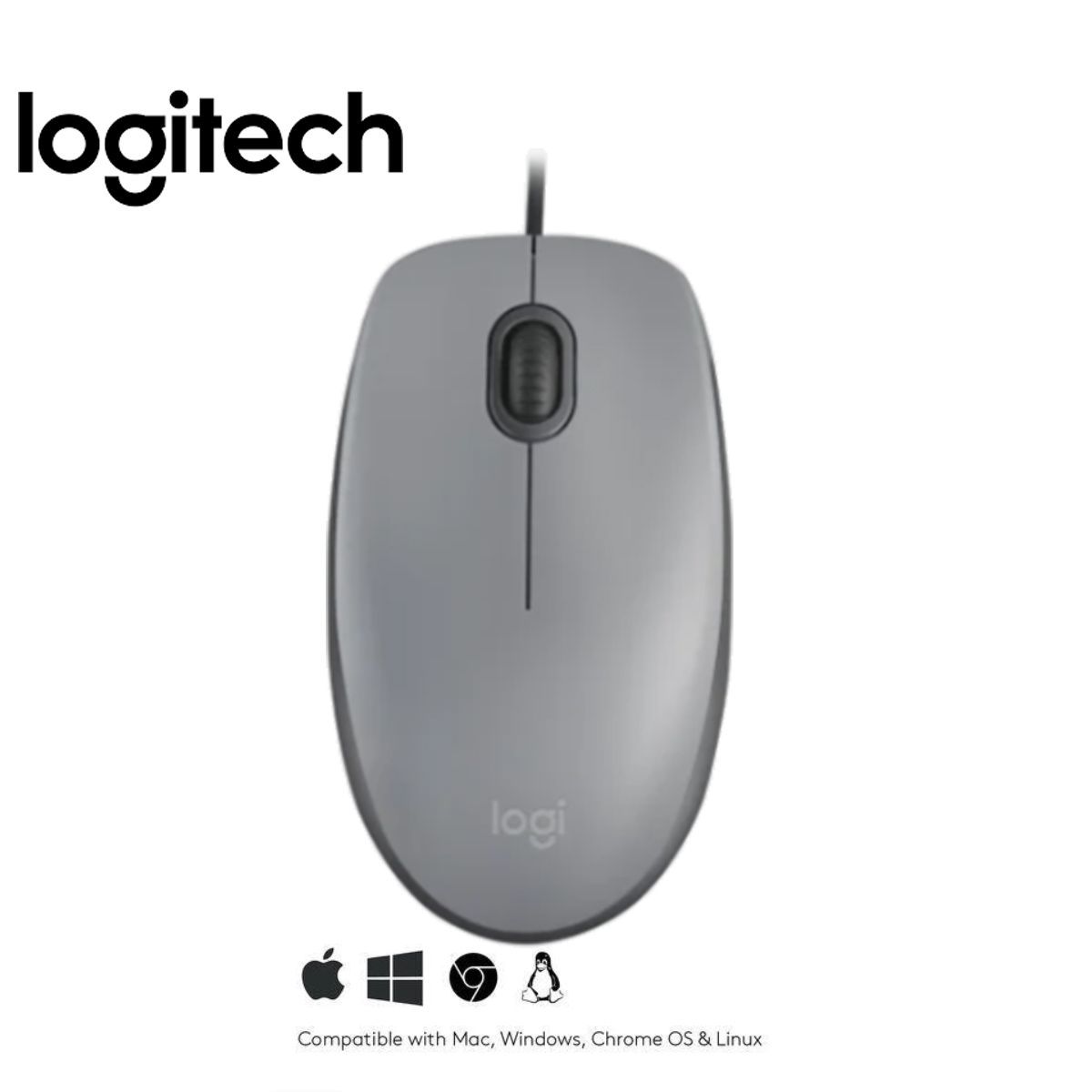 LOGITECH - Mouse Logitech M110 Gris
