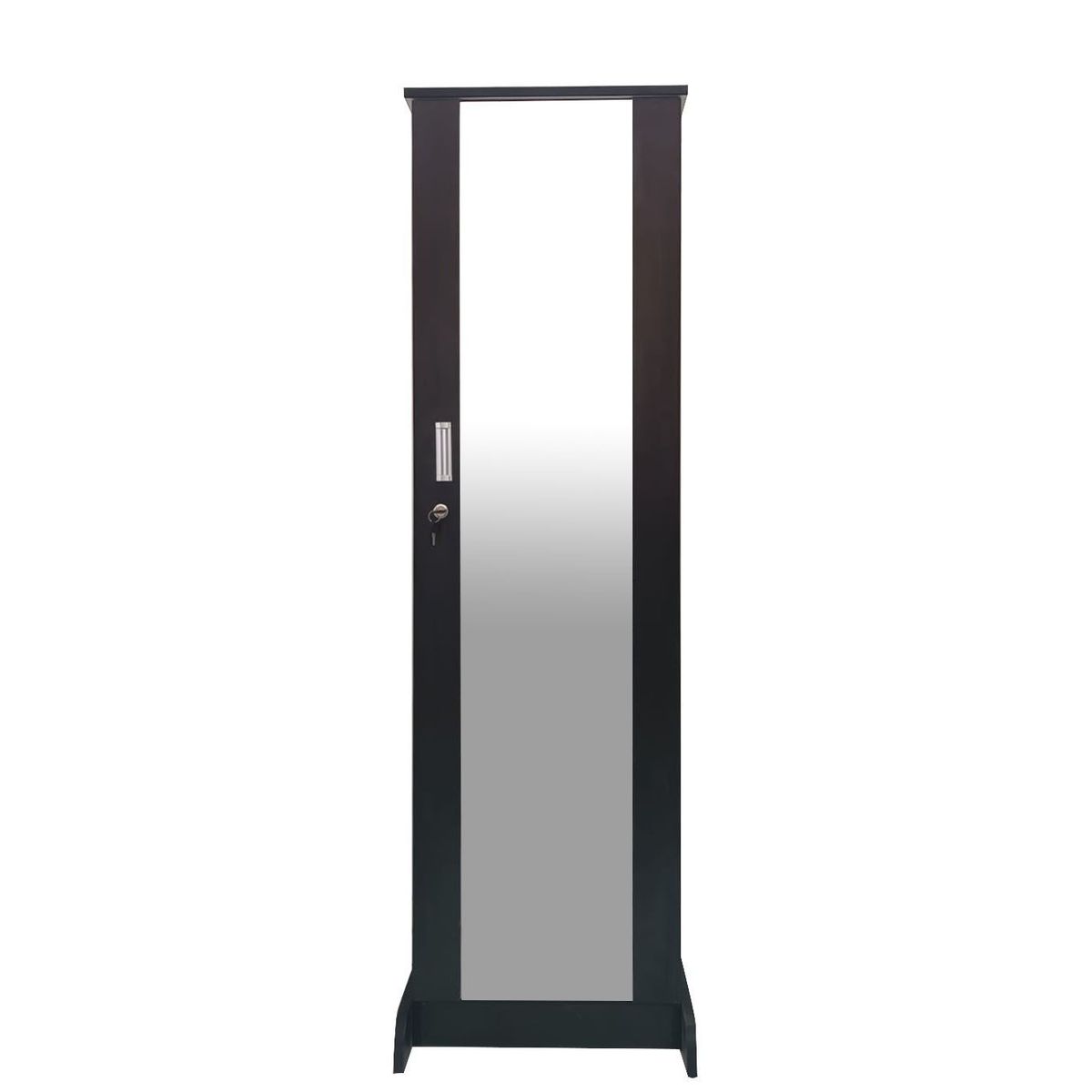 GENERICO - ZAPATERA CON ESPEJO COLOR WENGUE