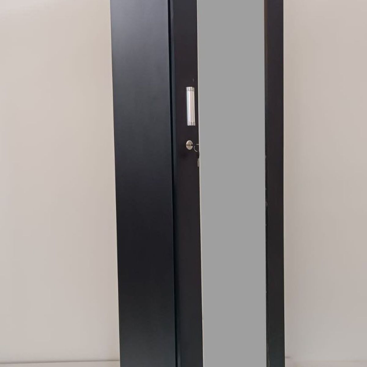 GENERICO - ZAPATERA CON ESPEJO COLOR WENGUE