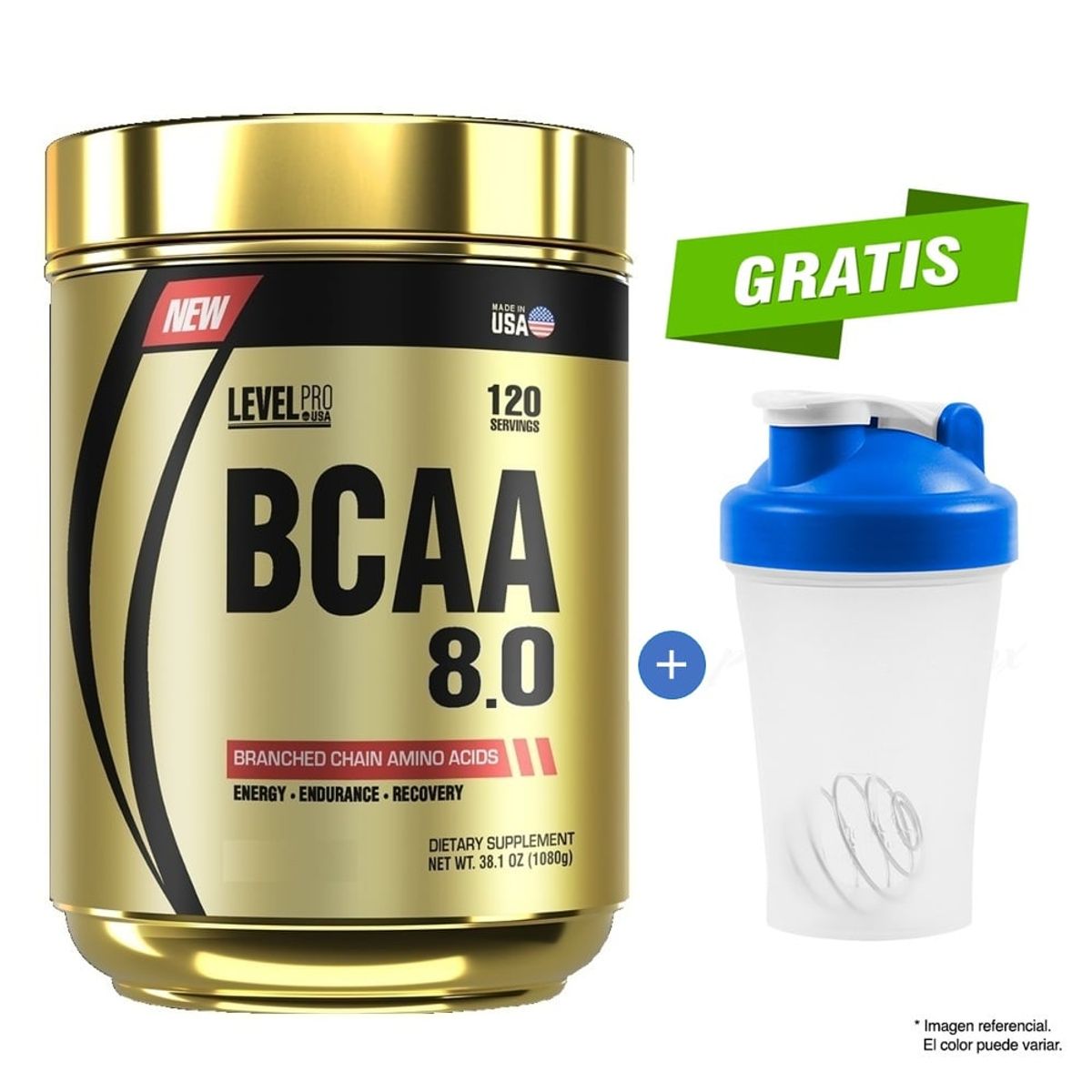 LEVEL PRO - Aminoácidos Bcaa Level 8.0 1 kg Fruit Punch