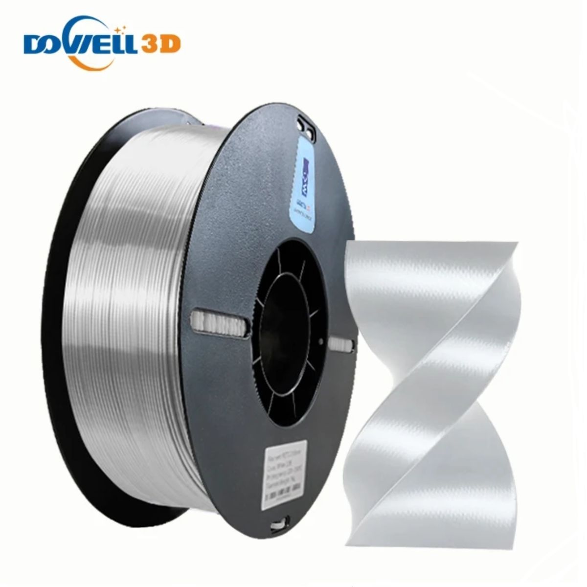 DOWELL - Filamento 3D PLA Sedoso DOWELL Plata