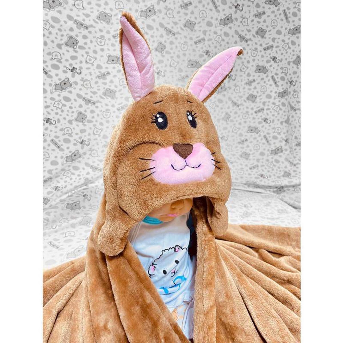 GENERICO - Manta polar con capucha