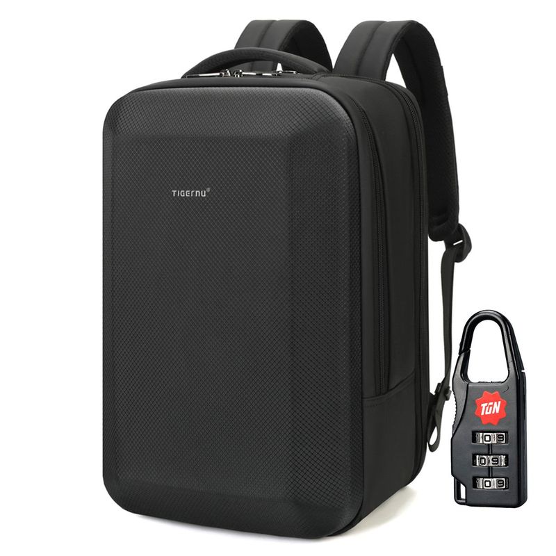 TIGERNU - Mochila Hombre Tigernu 9152A Antirrobo Viaje Laptop Negro