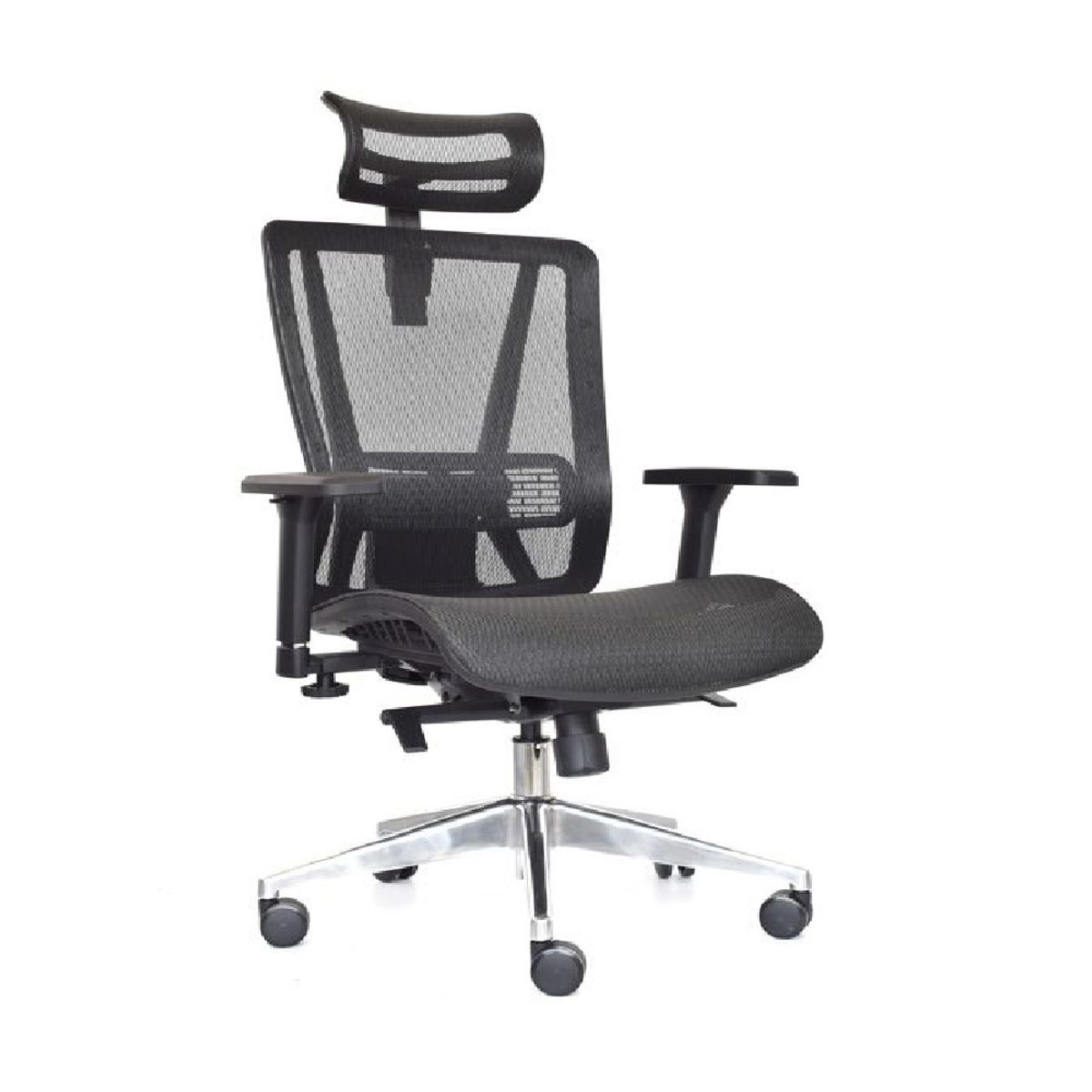 MOBELART - Silla de Oficina Presidente Nefi Negro Ergonómica möbelArt