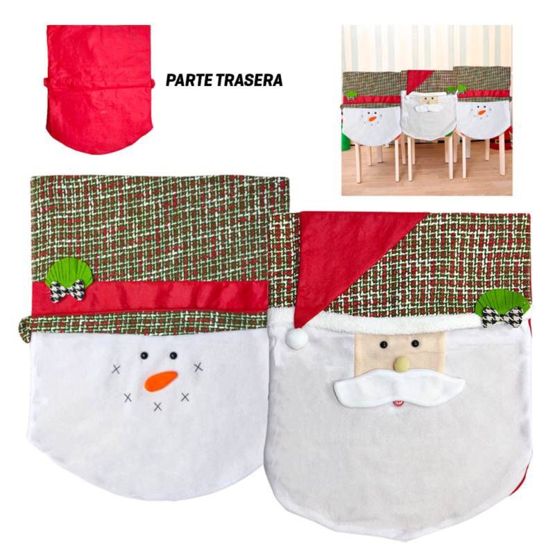 GENERICO - Funda 3D Para Respaldar De Silla Modelo Navideño Diseño Variado