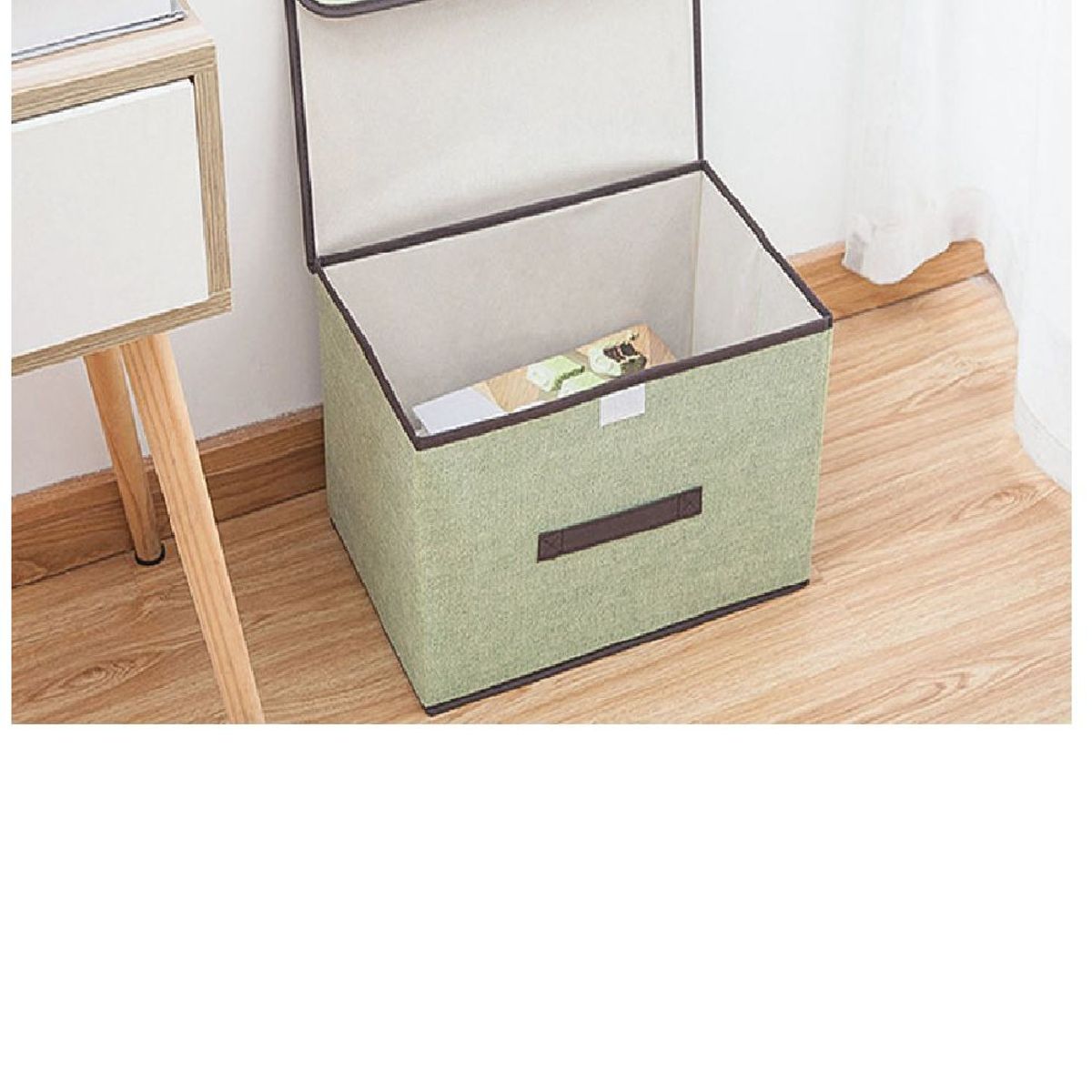 GENERICO - Caja de Almacenamiento con Tapa Portátil Plegable Multiusos