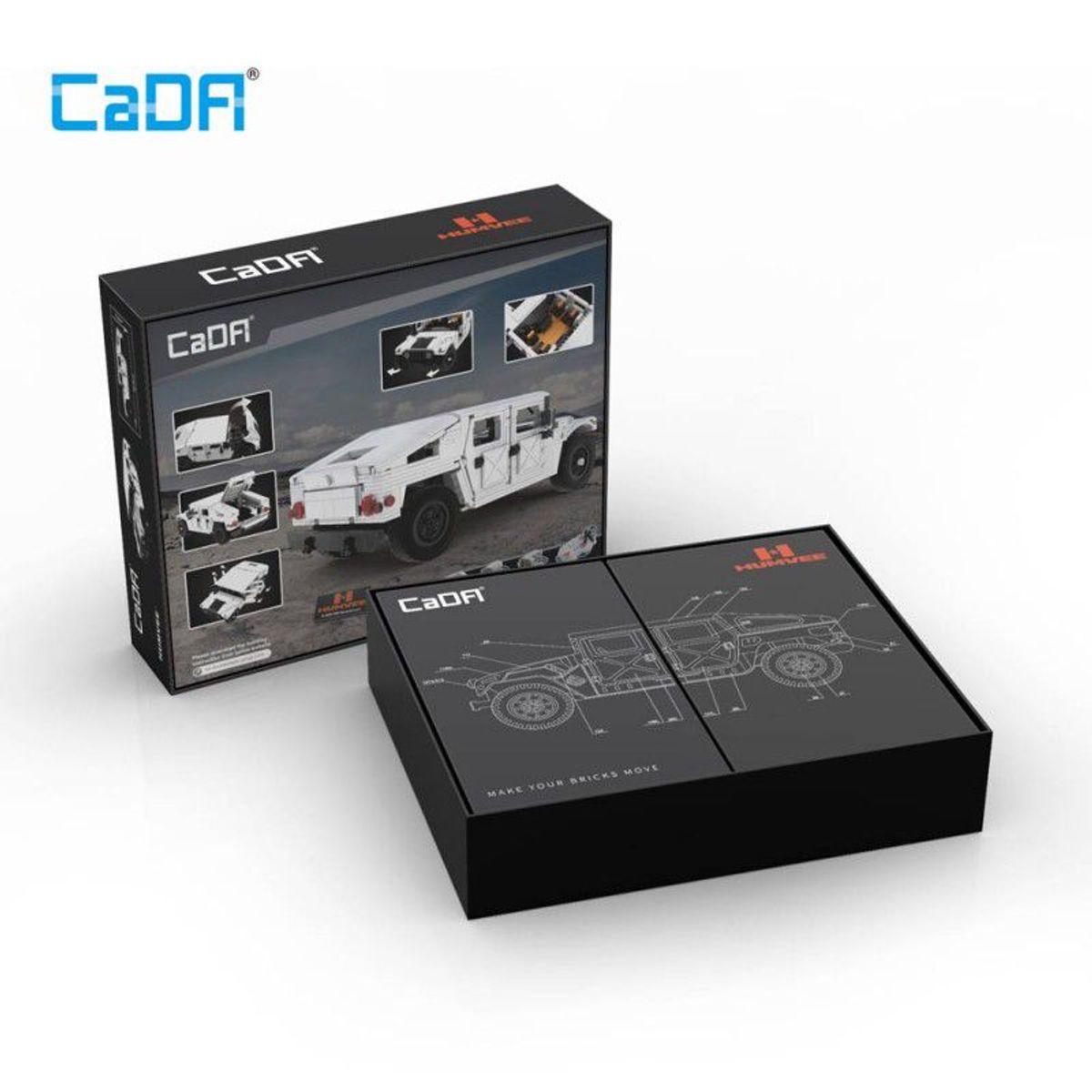 DOUBLE E - Bloques Humvee 1386 Piezas Tipo Lego Cada