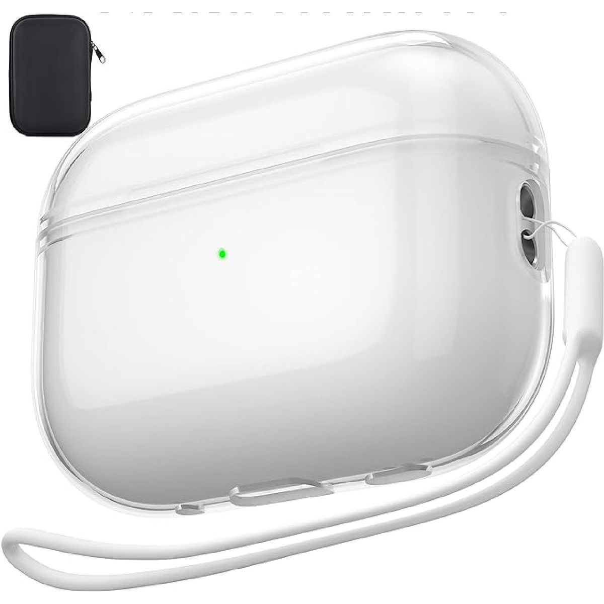 OTTOWARE - CASE TPU PARA AIRPODS 1ERA Y 2DA GENERACION TRANSPARENTE