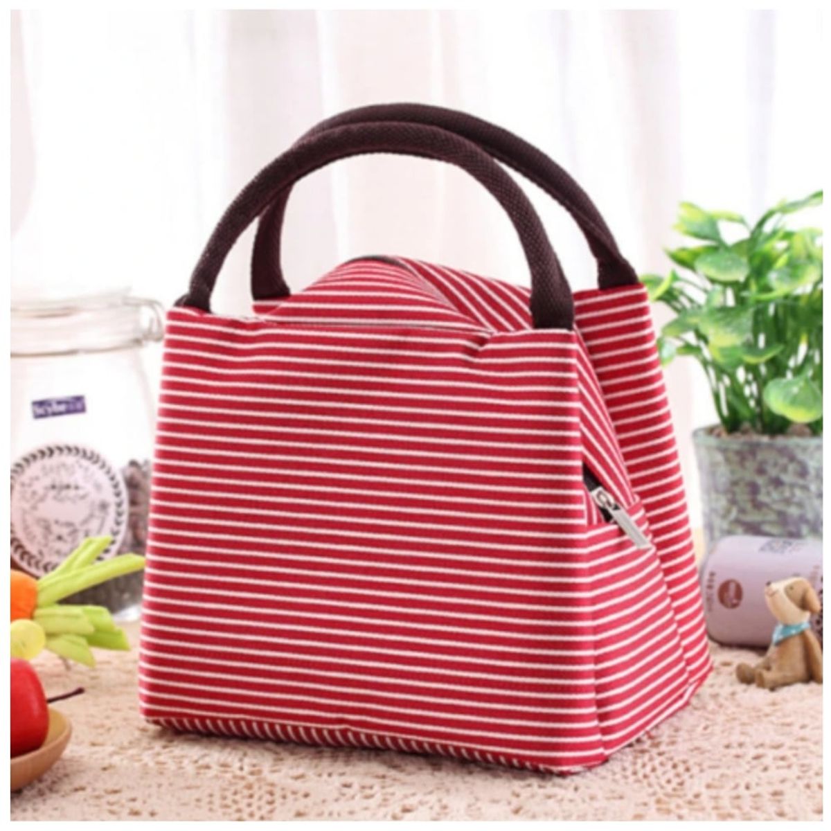 MINARI - Lonchera Térmica Fiambrera Impermeable Rayas 32L - Aleatorio x1und