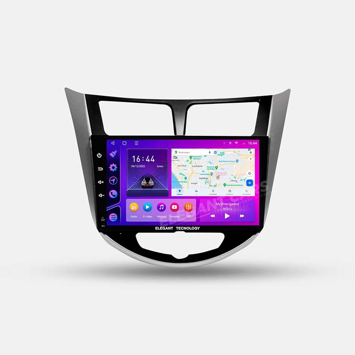 GENERICO - Autoradio Android Elegant Tecnology Hyundai Accent 2011-2020 4-64Gb