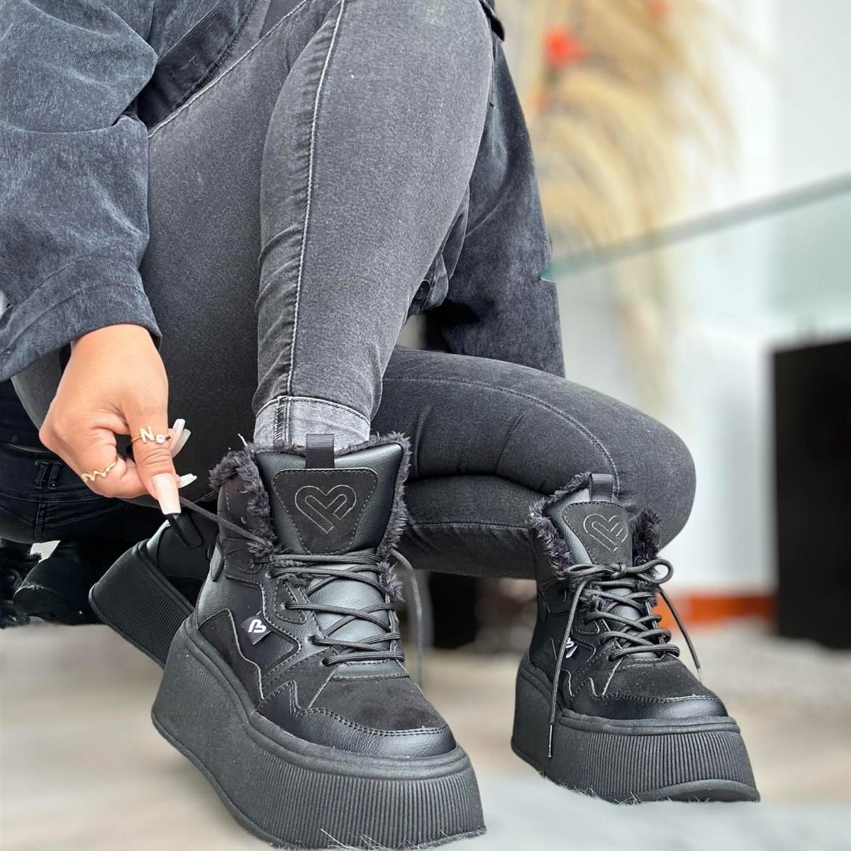 MAGDALENA SHOES - Zapatillas Chunky mujer MIRANDA 836 Negro