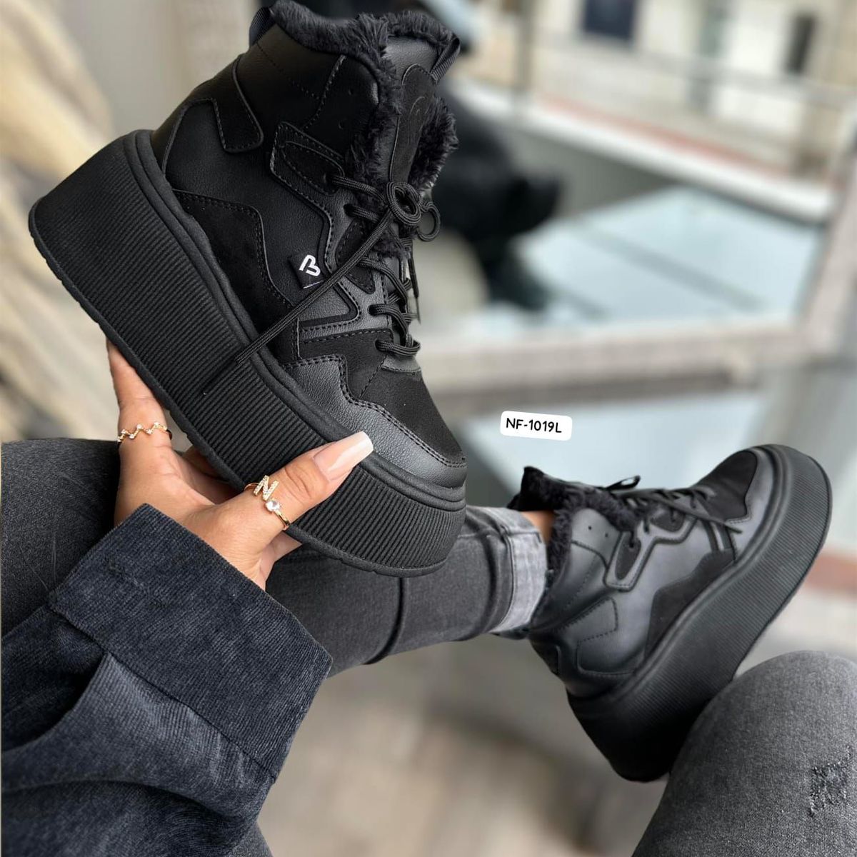 MAGDALENA SHOES - Zapatillas Chunky mujer MIRANDA 836 Negro