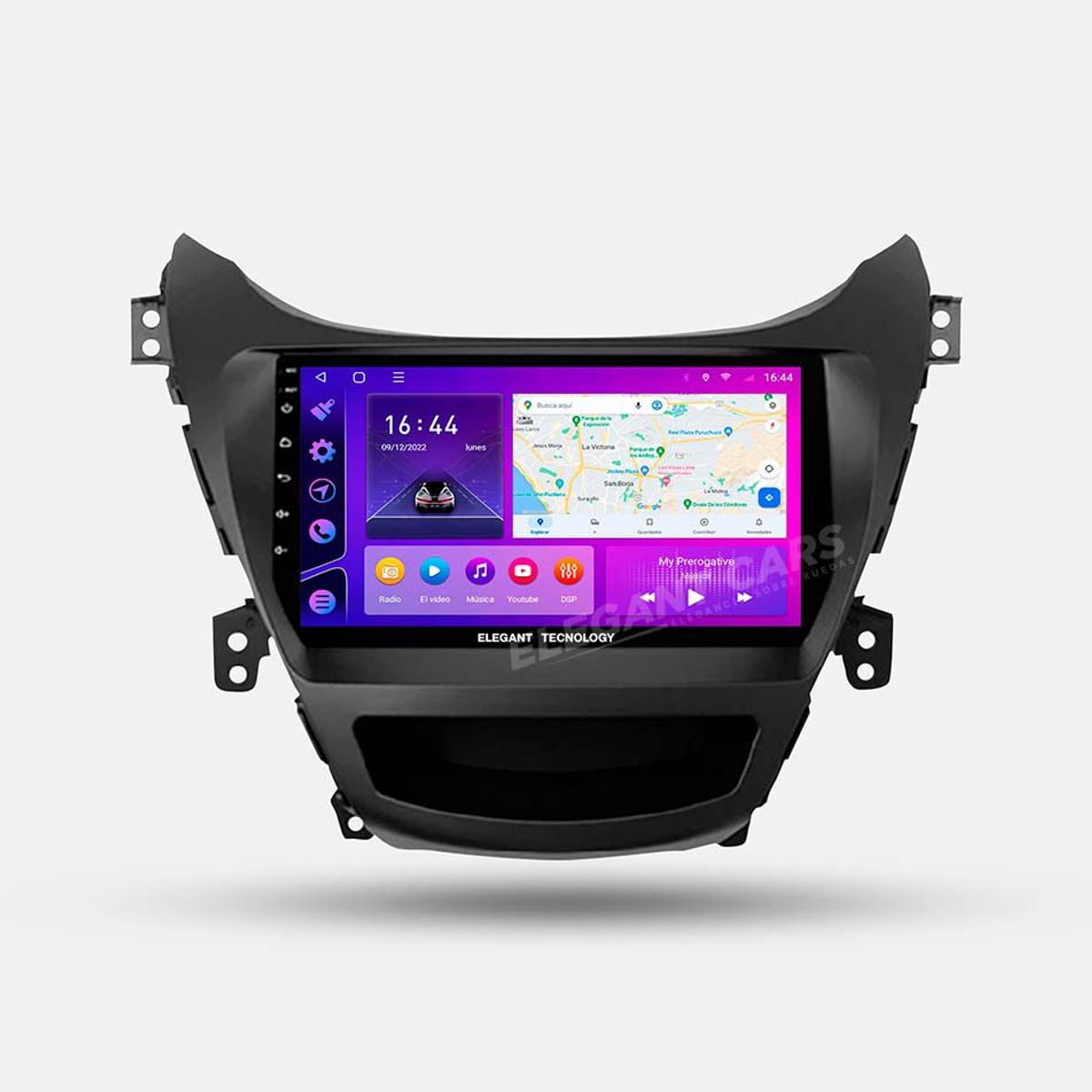 GENERICO - Autoradio Android Elegant Tecnology Hyundai Elantra 2011-2013 4-64Gb