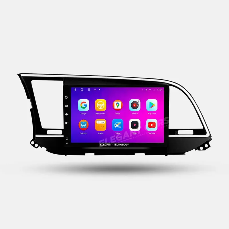 GENERICO - Autoradio Android Elegant Tecnology Hyundai Elantra 2016-2018 4-64Gb 4+64GB 8 Nucleos +Chip