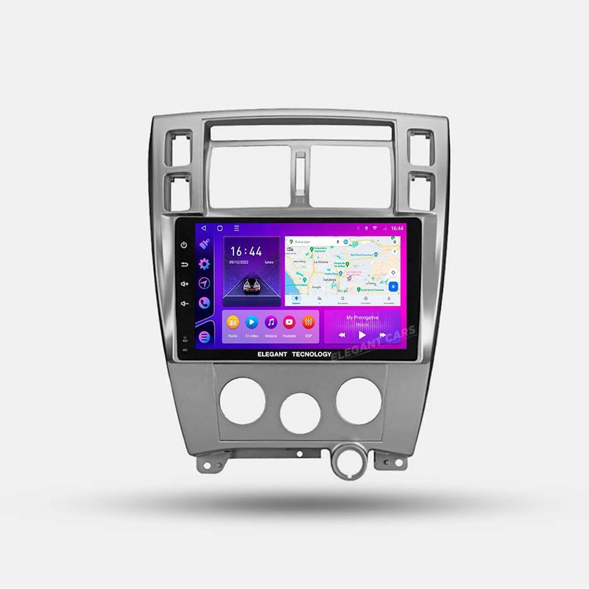 GENERICO - Autoradio Android Elegant Tecnology Hyundai Tucson 2005-2010 4-64Gb 4+64GB 8 Nucleos +Chip