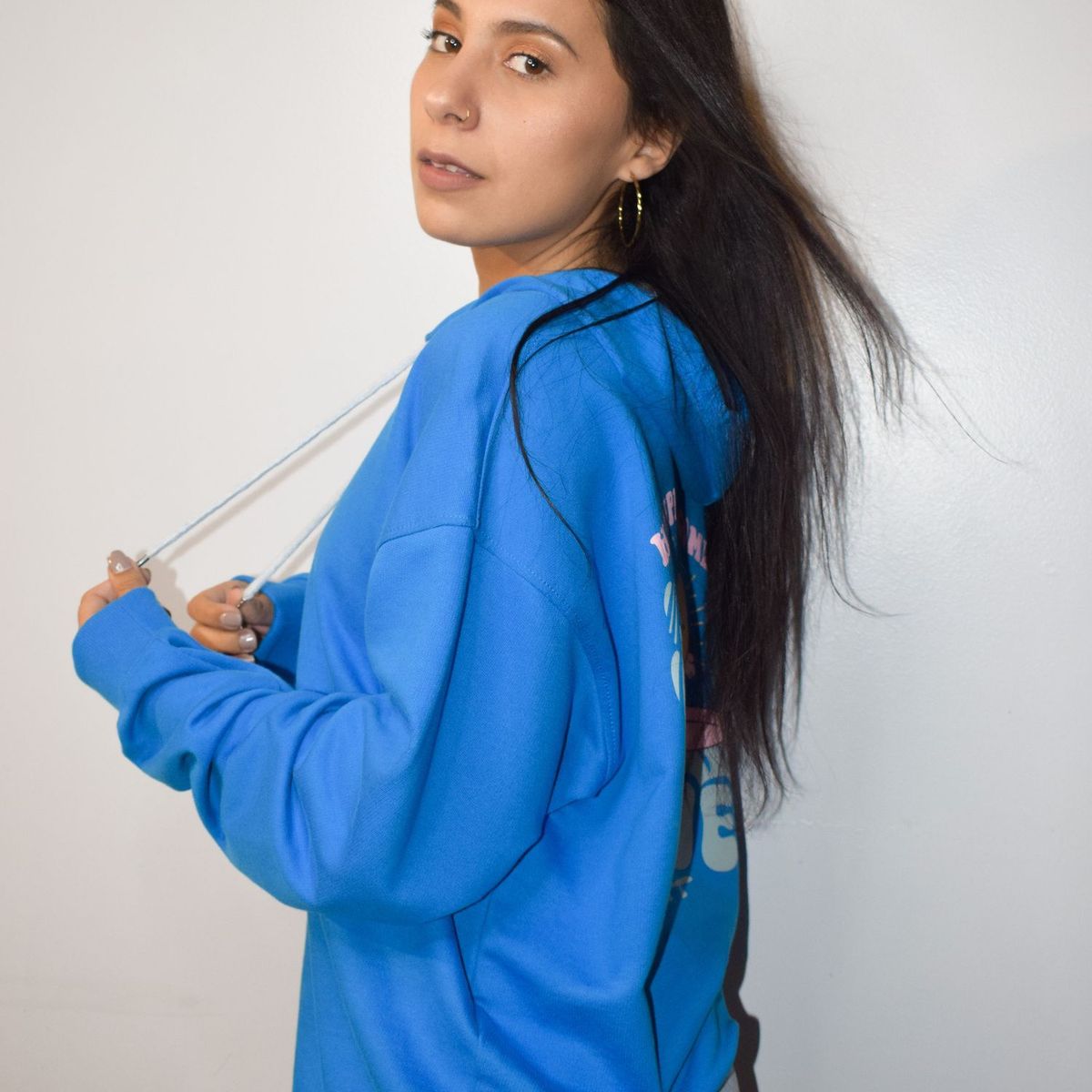 GENERICO - Polera Oversize Azul Waves ADS comfy