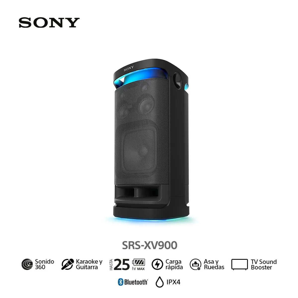 SONY - Parlantes inalámbricos de alta potencia SRS-XV900
