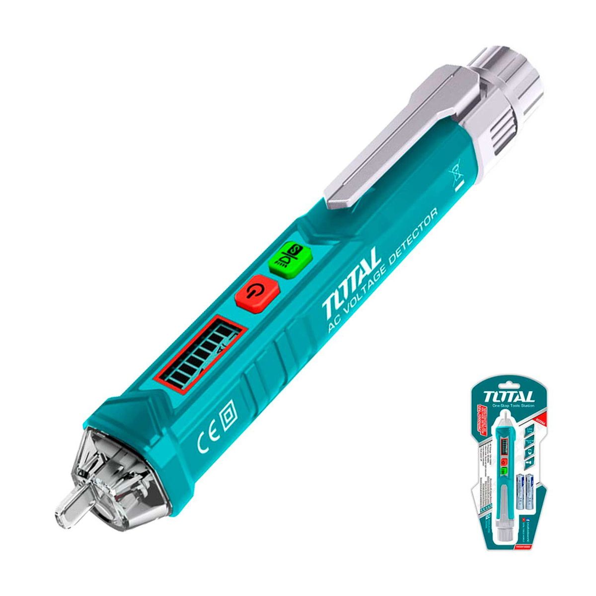 TOTAL TOOLS - DETECTOR VOLTAJE CORRIENTE 12-1000V TOTAL SIN CONTACTO THT2910003