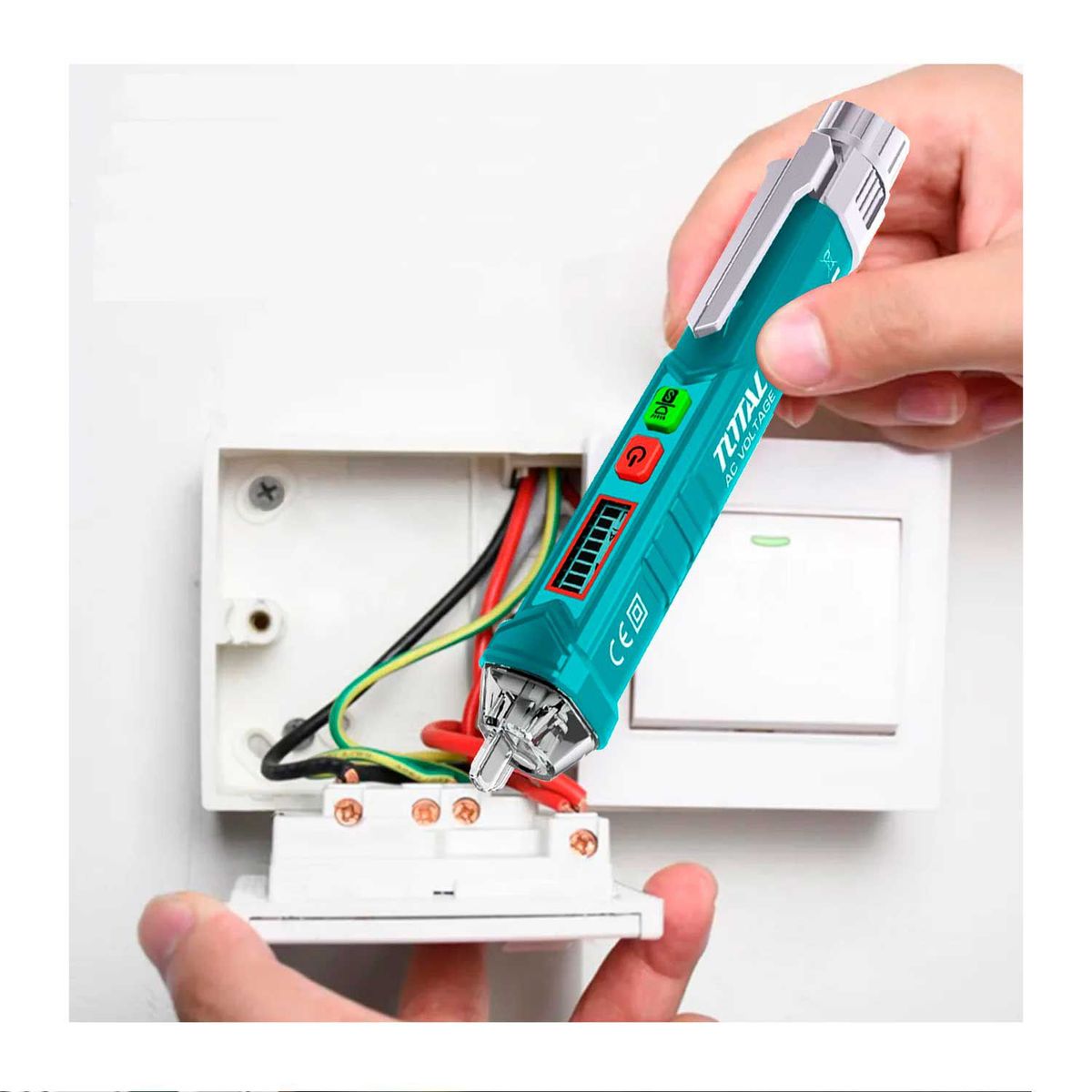 TOTAL TOOLS - DETECTOR VOLTAJE CORRIENTE 12-1000V TOTAL SIN CONTACTO THT2910003