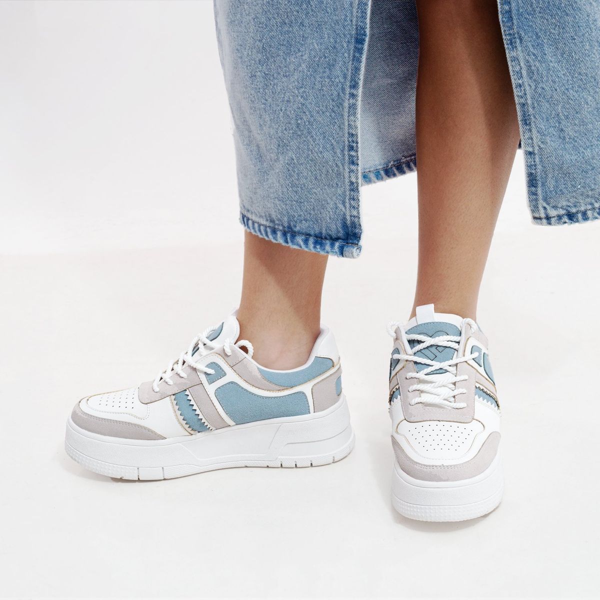 MAGDALENA SHOES - ZAPATILLAS CHUNKY MUJER ANA 838 CELESTE