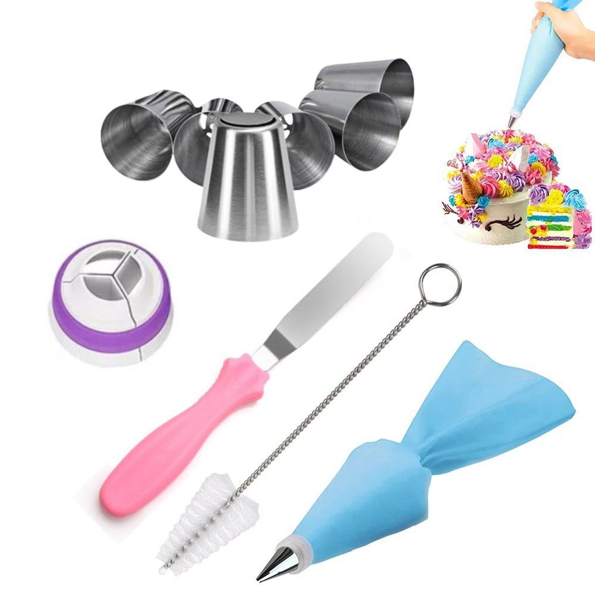 GENERICO - boquillas rusas de repostería set 12pcs