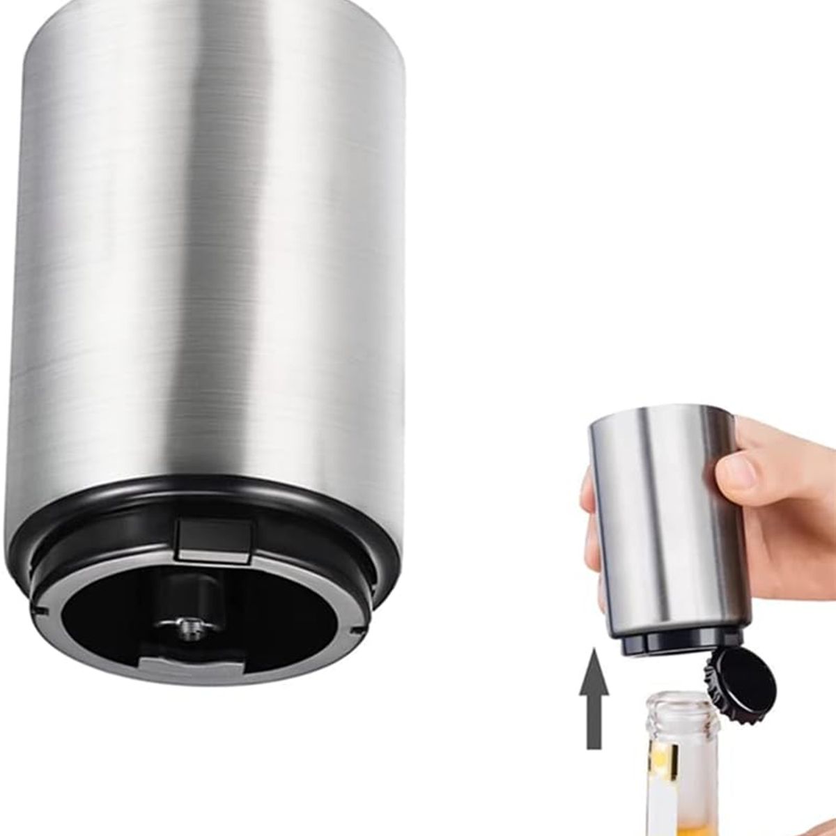 GENERICO - Abridor Destapador Automático para Botellas - Plateado