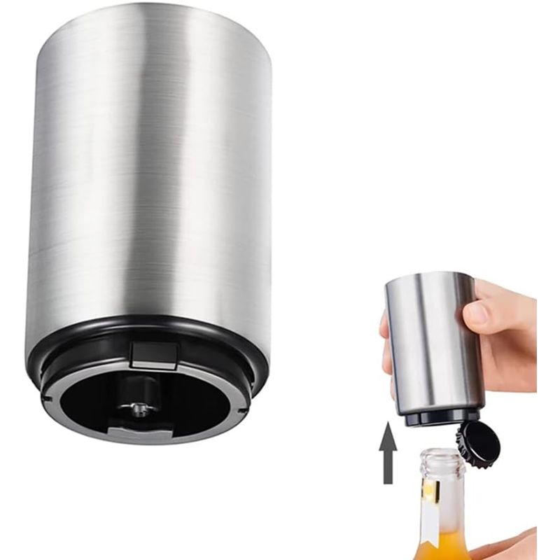 GENERICO - Destapador de Botella Automático Dia del Padre - Plateado