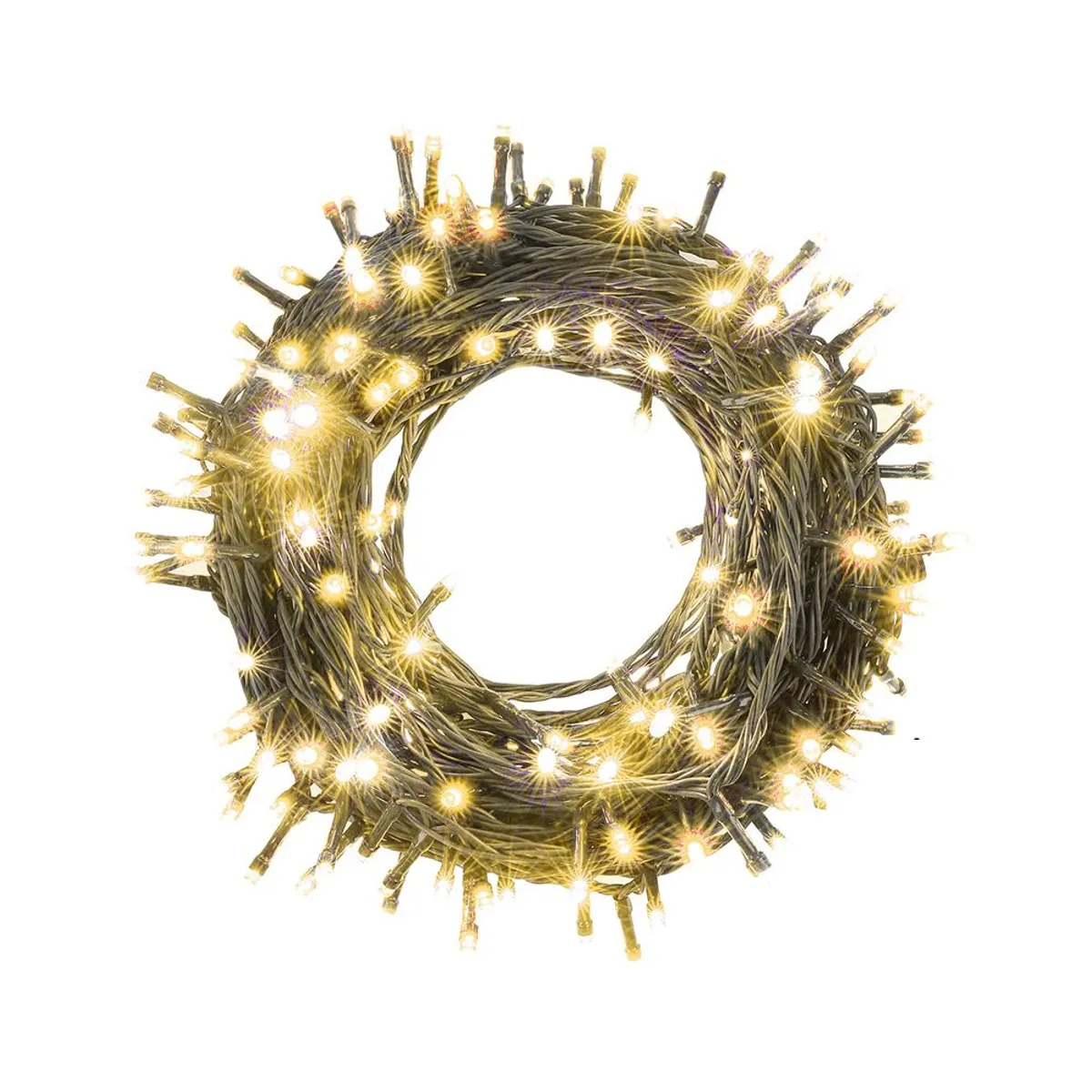 GENERICO - TIRA DE 200 LUCES LED NAVIDEÑAS AMARILLO