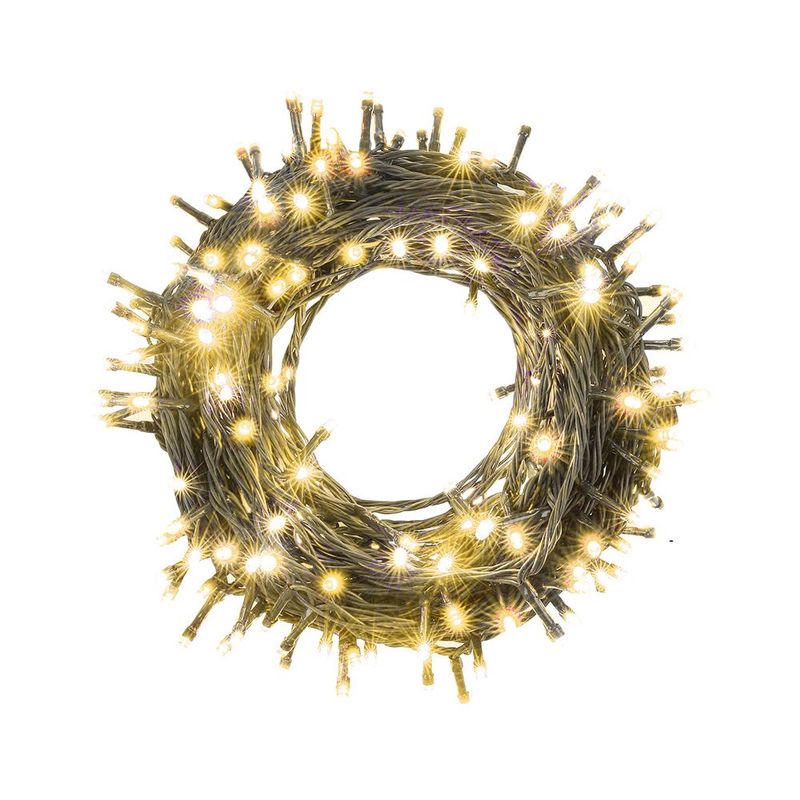 GENERICO - TIRA DE 200 LUCES LED NAVIDEÑAS AMARILLO