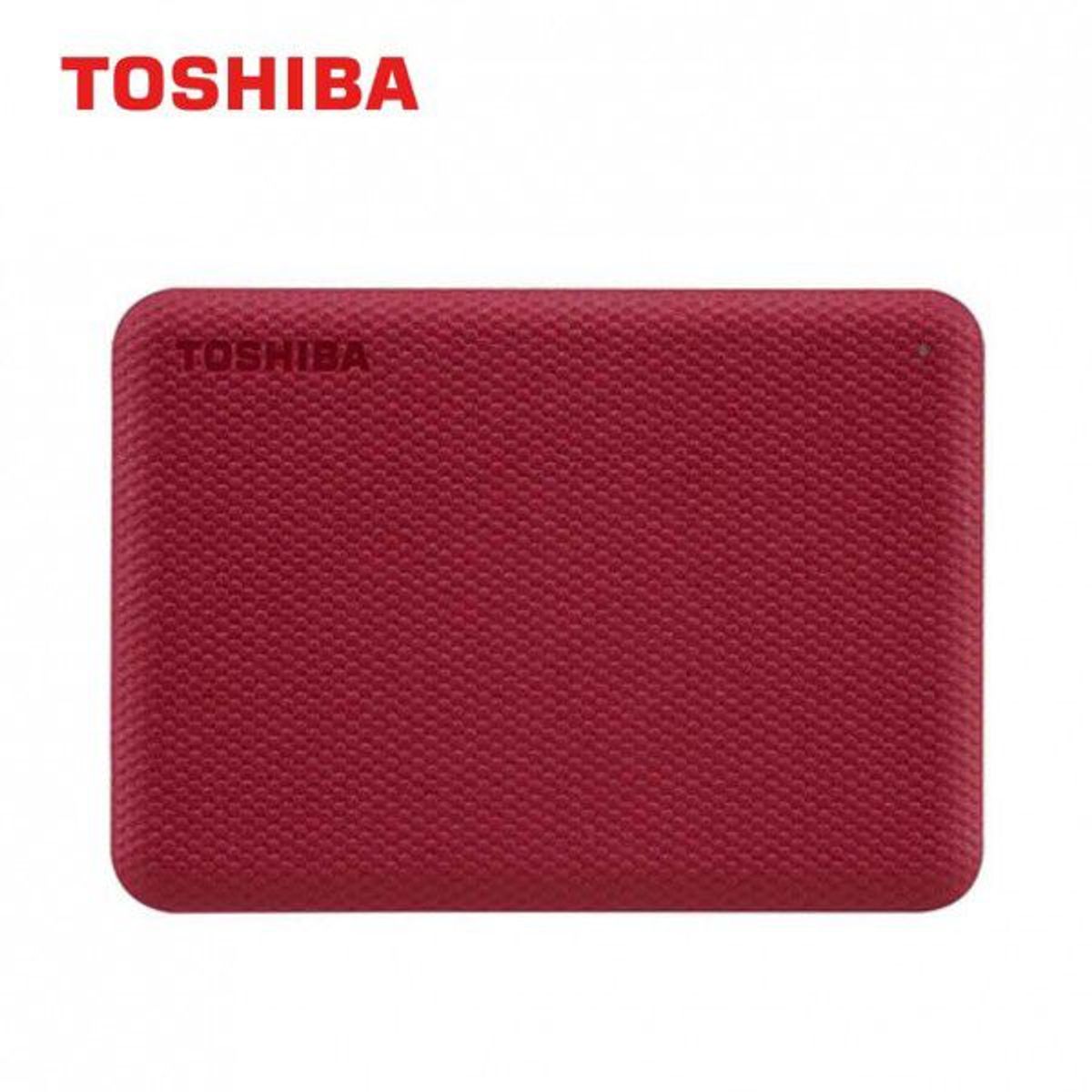TOSHIBA - Disco Duro Toshiba 2TB Canvio Advance HDTCA20XR3AA  Rojo USB 3.0
