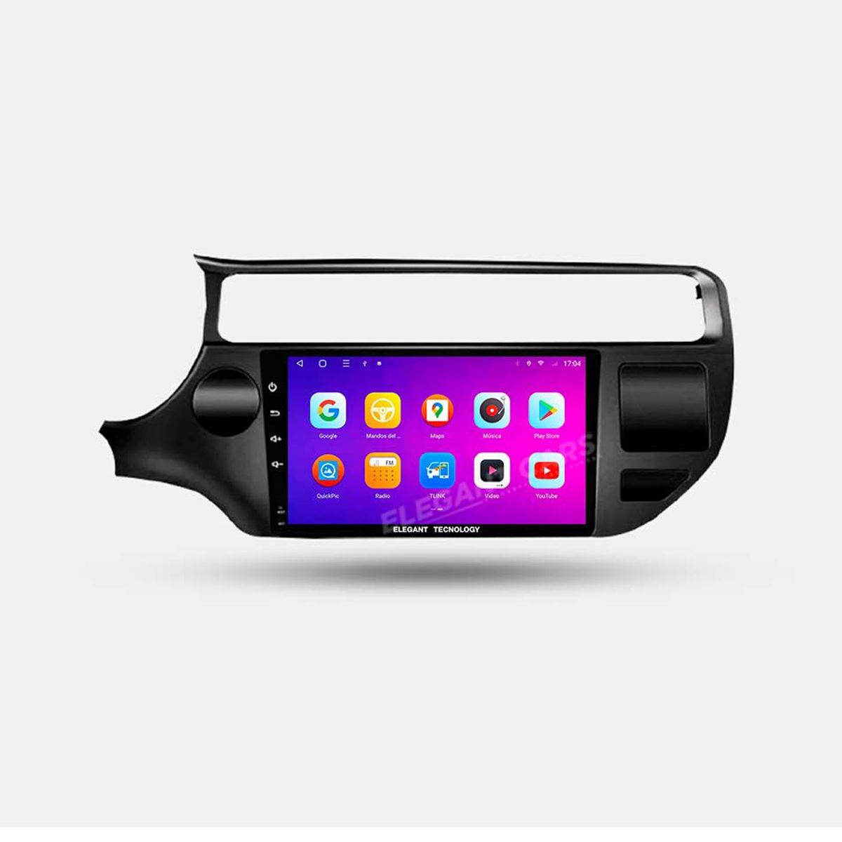 GENERICO - Autoradio Android Elegant Tecnology Kia Rio 2015-2017 4-64Gb 4+64GB 8 Nucleos +Chip