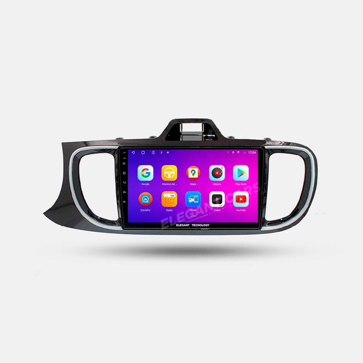 GENERICO - Autoradio Android Elegant Tecnology Kia Soluto 2019-2020 4-64Gb 4+64GB 8 Nucleos +Chip