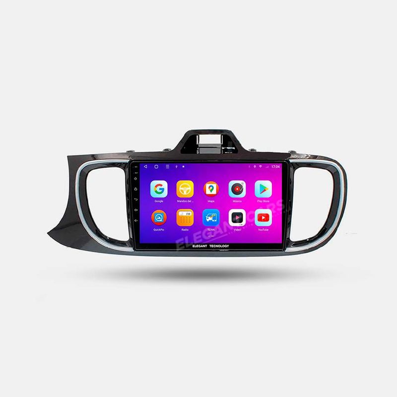GENERICO - Autoradio Android Elegant Tecnology Kia Soluto 2019-2020 4-64Gb 4+64GB 8 Nucleos +Chip