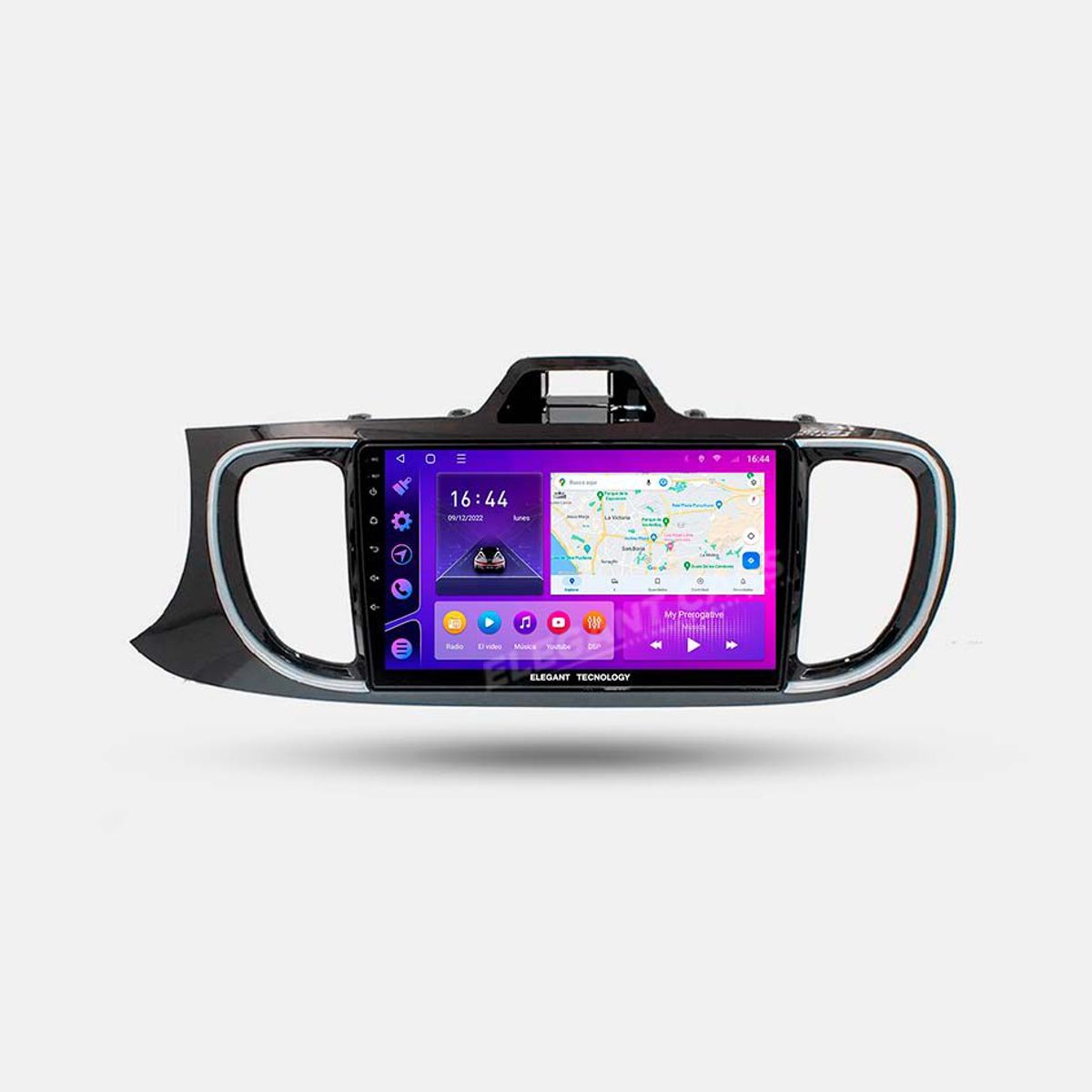 GENERICO - Autoradio Android Elegant Tecnology Kia Soluto 2019-2020 4-64Gb 4+64GB 8 Nucleos +Chip