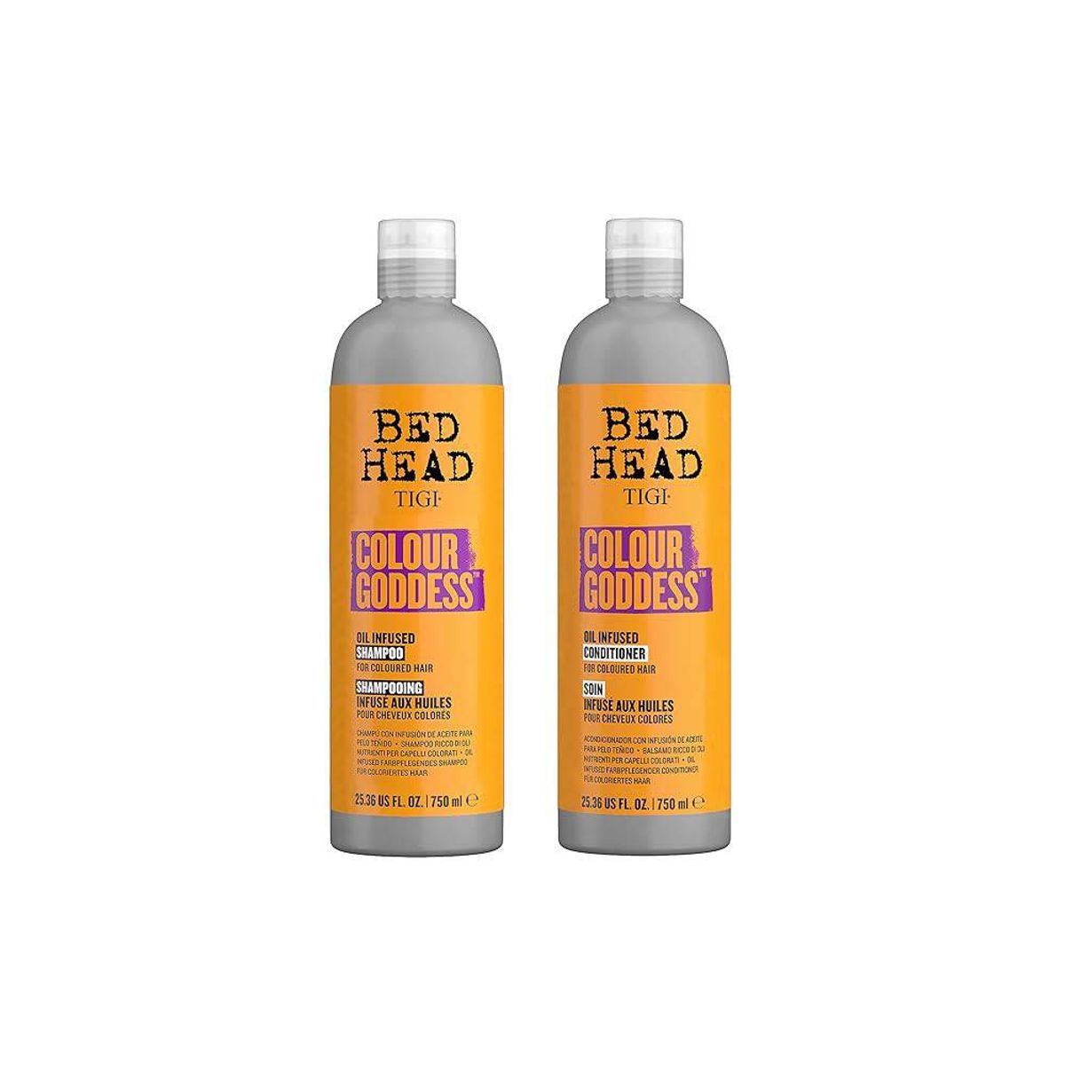 TIGI - Pack Shampoo y Acondicionador Color Goddess 750 ml c/u Bed Head Tigi