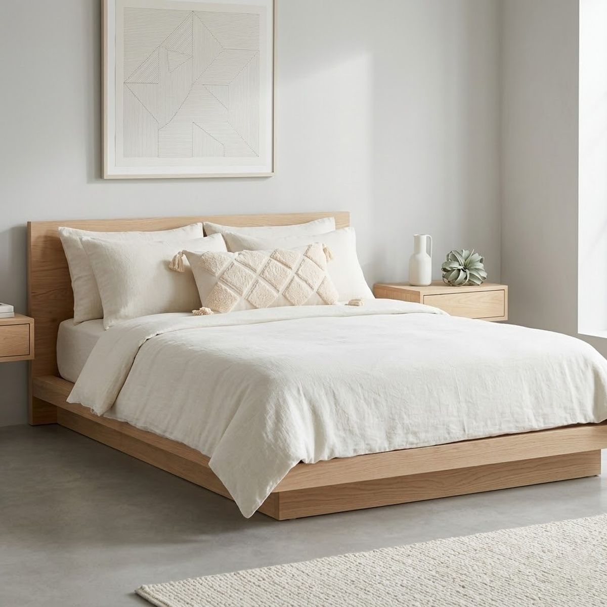 ZALMOHADAS - Cojín O Almohada Deco Estilo Nórdico Rombos Borlas 35x55cm