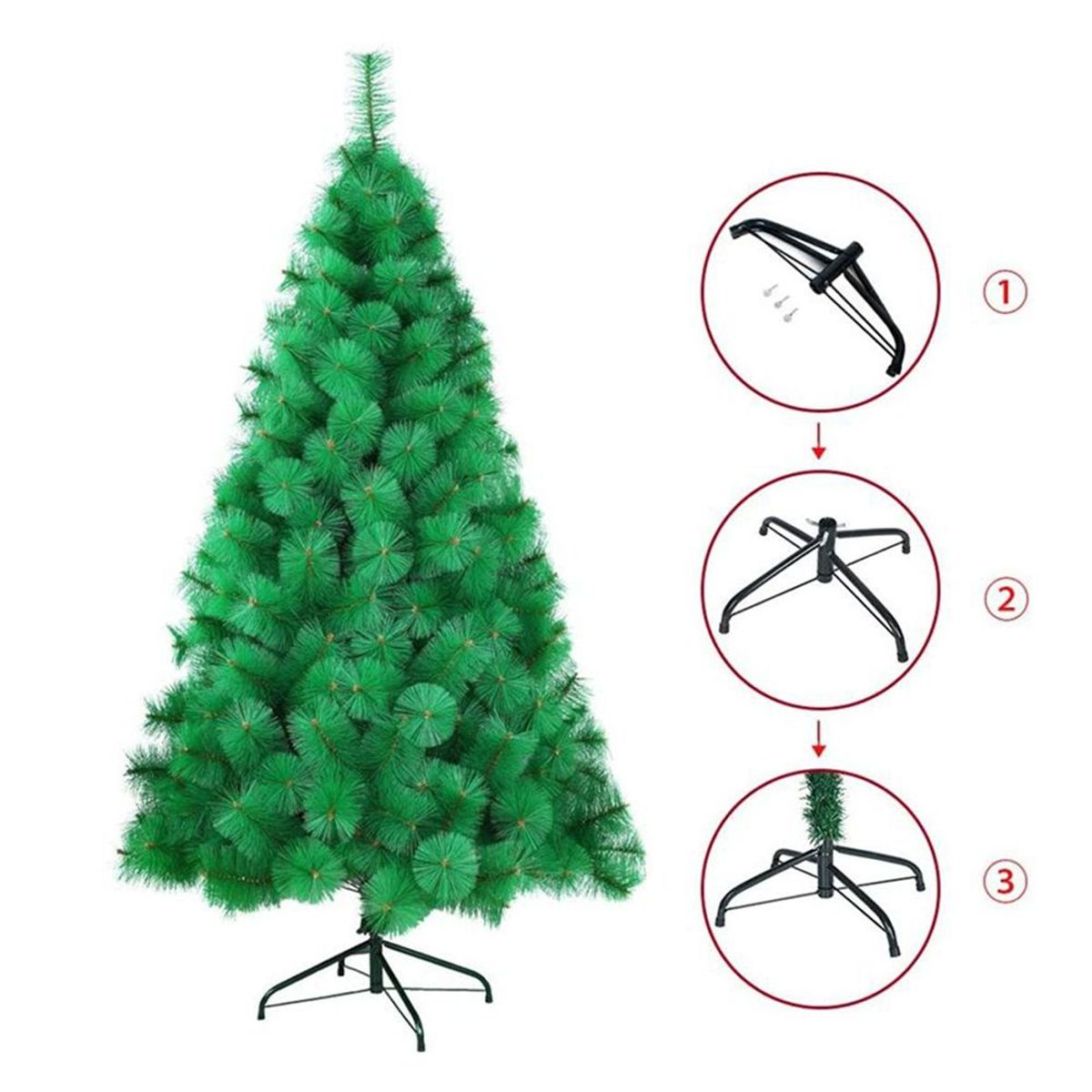 GENERICO - ARBOL DE NAVIDAD PREMIUM PINO VERDE 2,10 M.