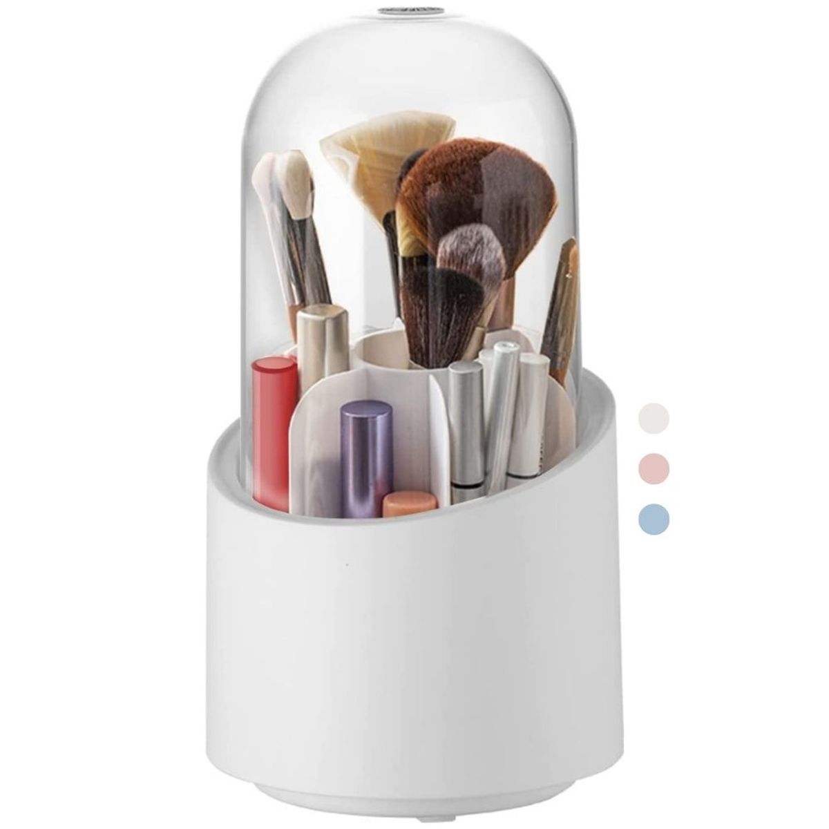 MINARI - Organizador Protector de Maquillaje Cosméticos Porta Brochas Giratorio G67