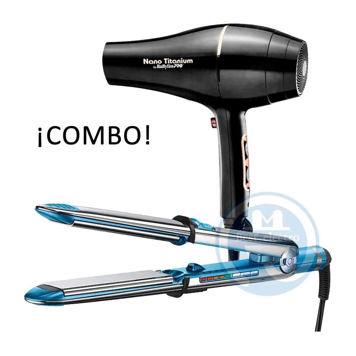 BABYLISS PRO - Combo BabylissPro Alisadora Optima3000 BNT3000TPE y Secador Rose Gold