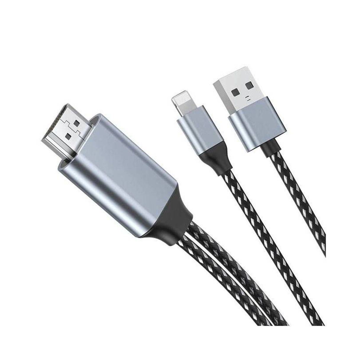 WIWU - CABLE WIWU X7L LIGHTNING A HDMI USB 2M GRIS