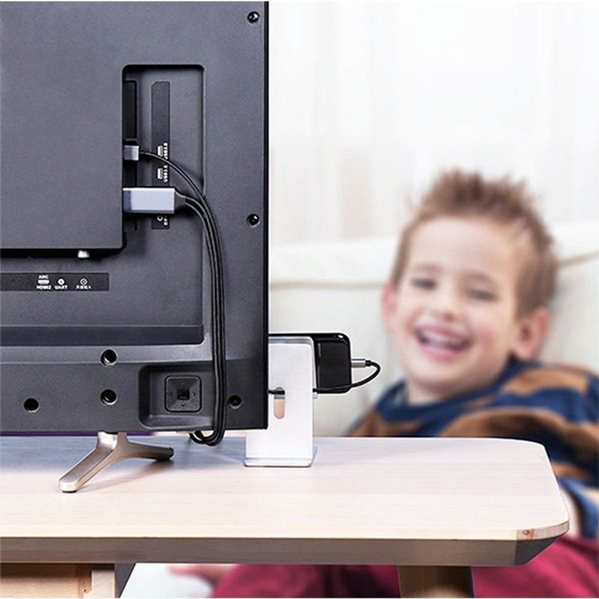 WIWU - CABLE WIWU X7L LIGHTNING A HDMI USB 2M GRIS