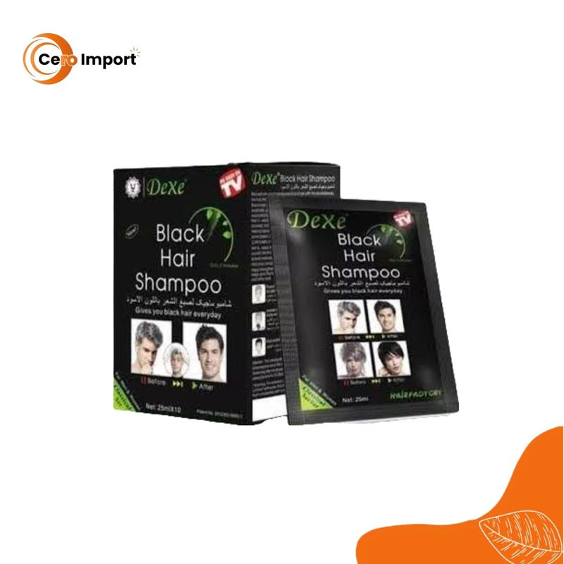 GENERICO - Shampoo natural negro eliminador de canas