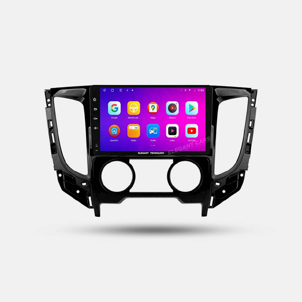 GENERICO - Autoradio Android Elegant Tecnology Mitsubishi L200 2015-2020 4-64Gb 4+64GB 8 Nucleos +Chip