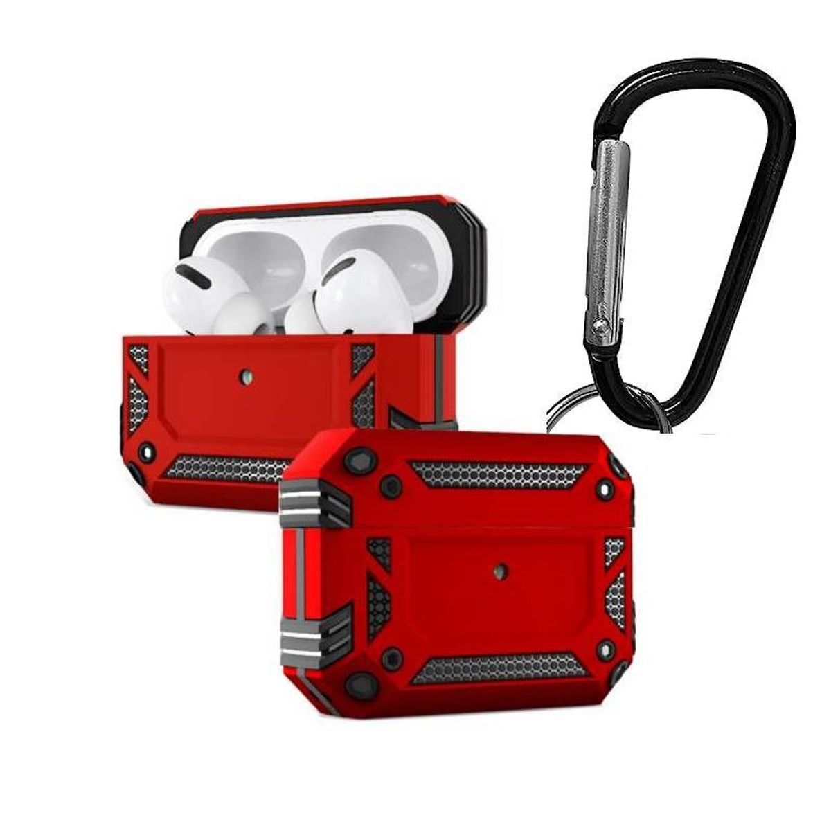 OTTOWARE - CASE ARMOR PARA AIRPODS PRO2 ROJO