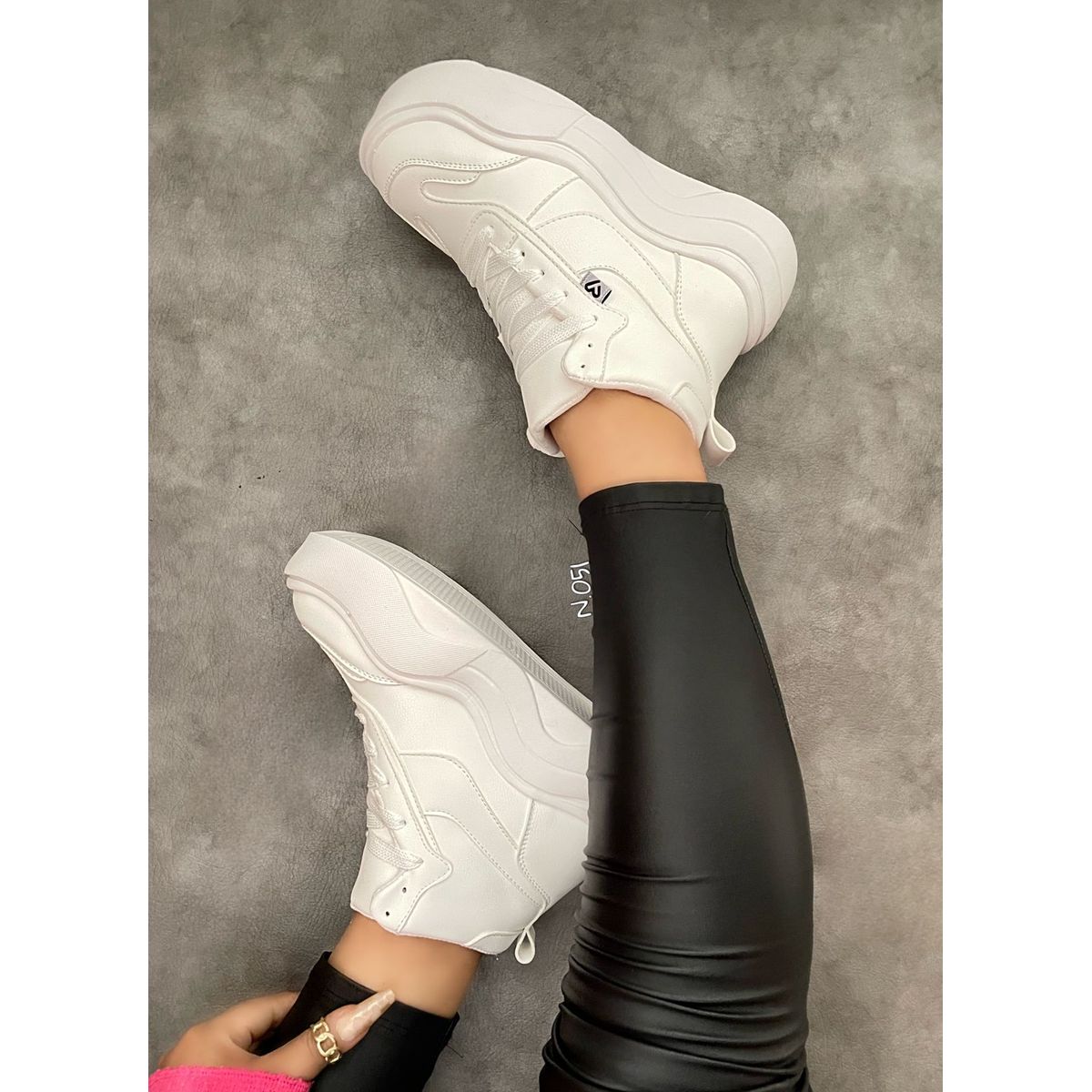 MAGDALENA SHOES - ZAPATILLAS CHUNKY MUJER ALE 833 BLANCO