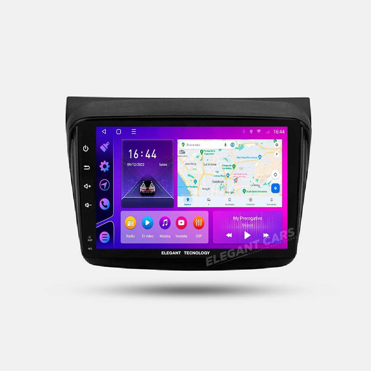 GENERICO - Autoradio Android Elegant Tecnology Mitsubishi L200 Montero Sport Nativa 2005-2014 4-64Gb 4+64GB 8 Nucleos +Chip