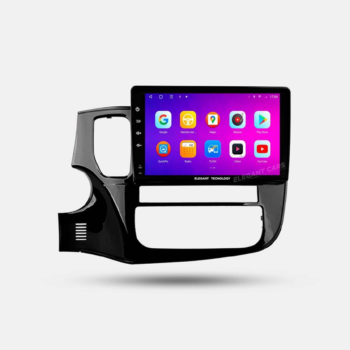 GENERICO - Autoradio Android Elegant Tecnology Mitsubishi Outlander 2013-2018 4-64Gb 4+64GB 8 Nucleos +Chip