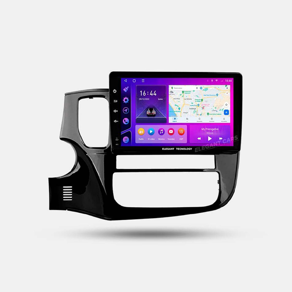 GENERICO - Autoradio Android Elegant Tecnology Mitsubishi Outlander 2013-2018 4-64Gb 4+64GB 8 Nucleos +Chip