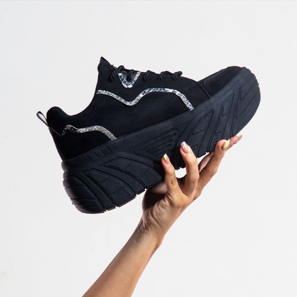 MAGDALENA SHOES - ZAPATILLAS CHUNKY MUJER CAMILA 840 NEGRO